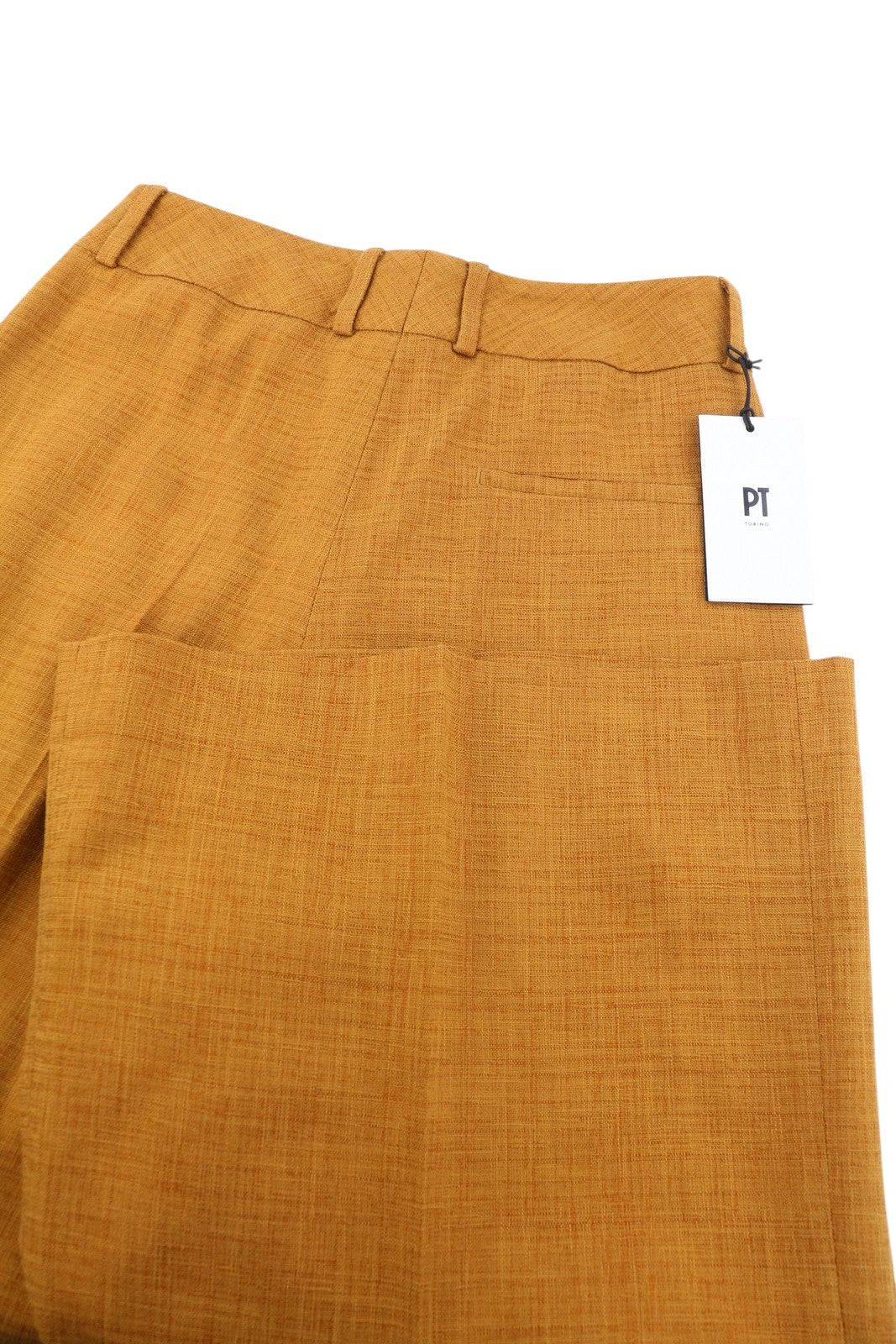 PT TORINO Judy Women's Trousers 38 W25 Brown Patterned High Waist Flare
