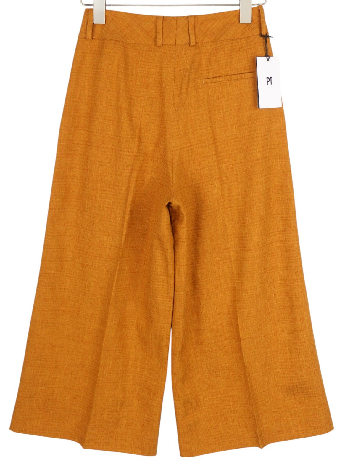 PT TORINO Judy Women's Trousers 44 W30 Brown High Waist Flared Pattern