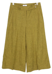 PT TORINO Judy Women's Trousers 46 W32 Green Patterned Flared High Waist