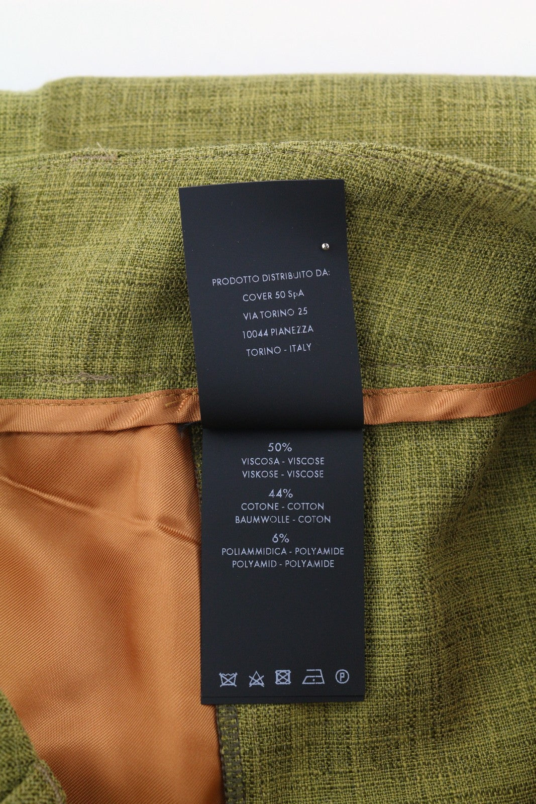 PT TORINO Judy Women's Trousers 46 W32 Green Patterned Flared High Waist