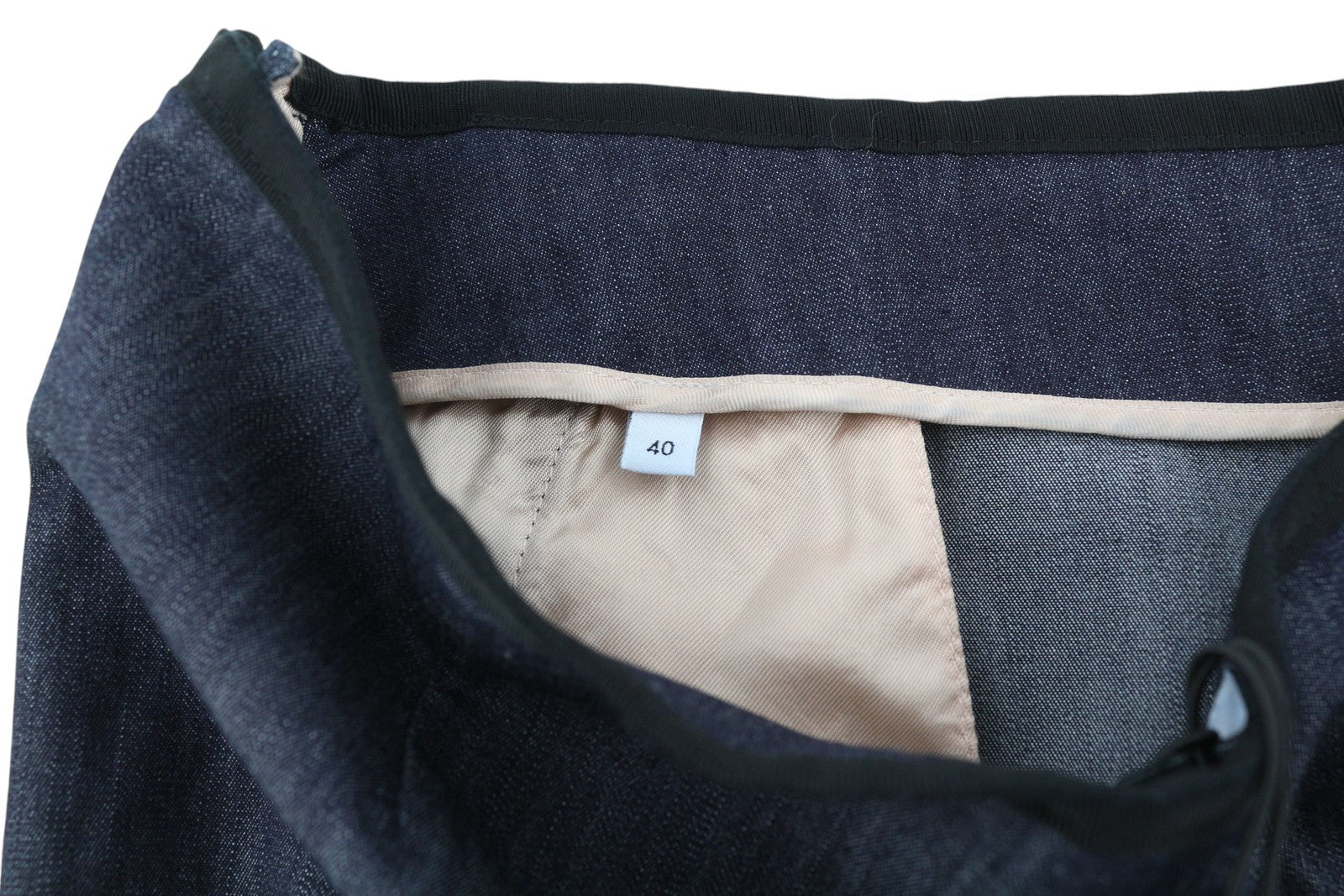 PT TORINO Women's Trousers 40 W30 Dark Blue Denim Look High Waist Flare