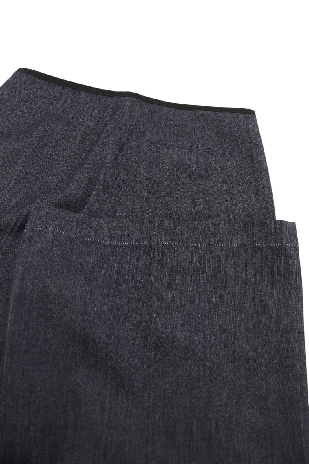 PT TORINO Women's Trousers 38 W29 Denim Look Dark Blue Flared High Waist