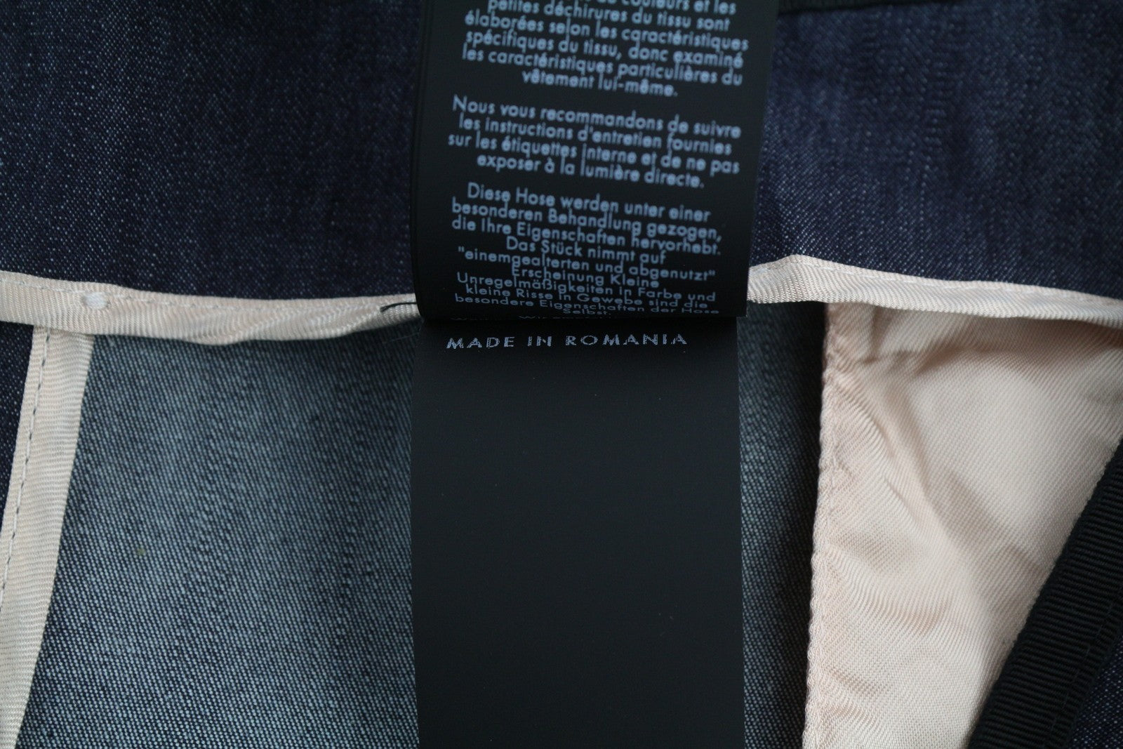 PT TORINO Women's Trousers 38 W29 Denim Look Dark Blue Flared High Waist