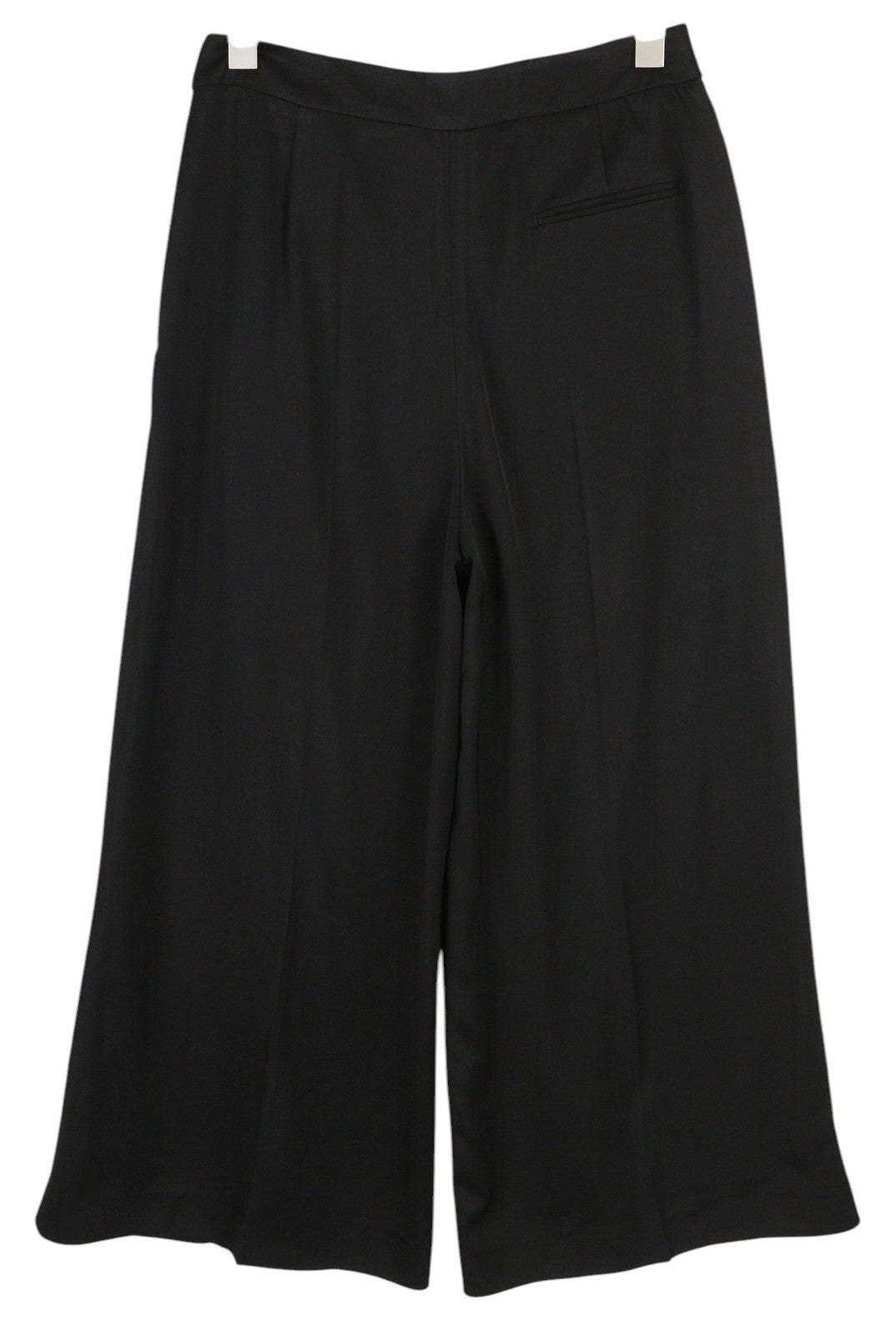 PT TORINO Mia Women's Trousers 46 W30 Black Flared High Waist Zip Fly Pockets