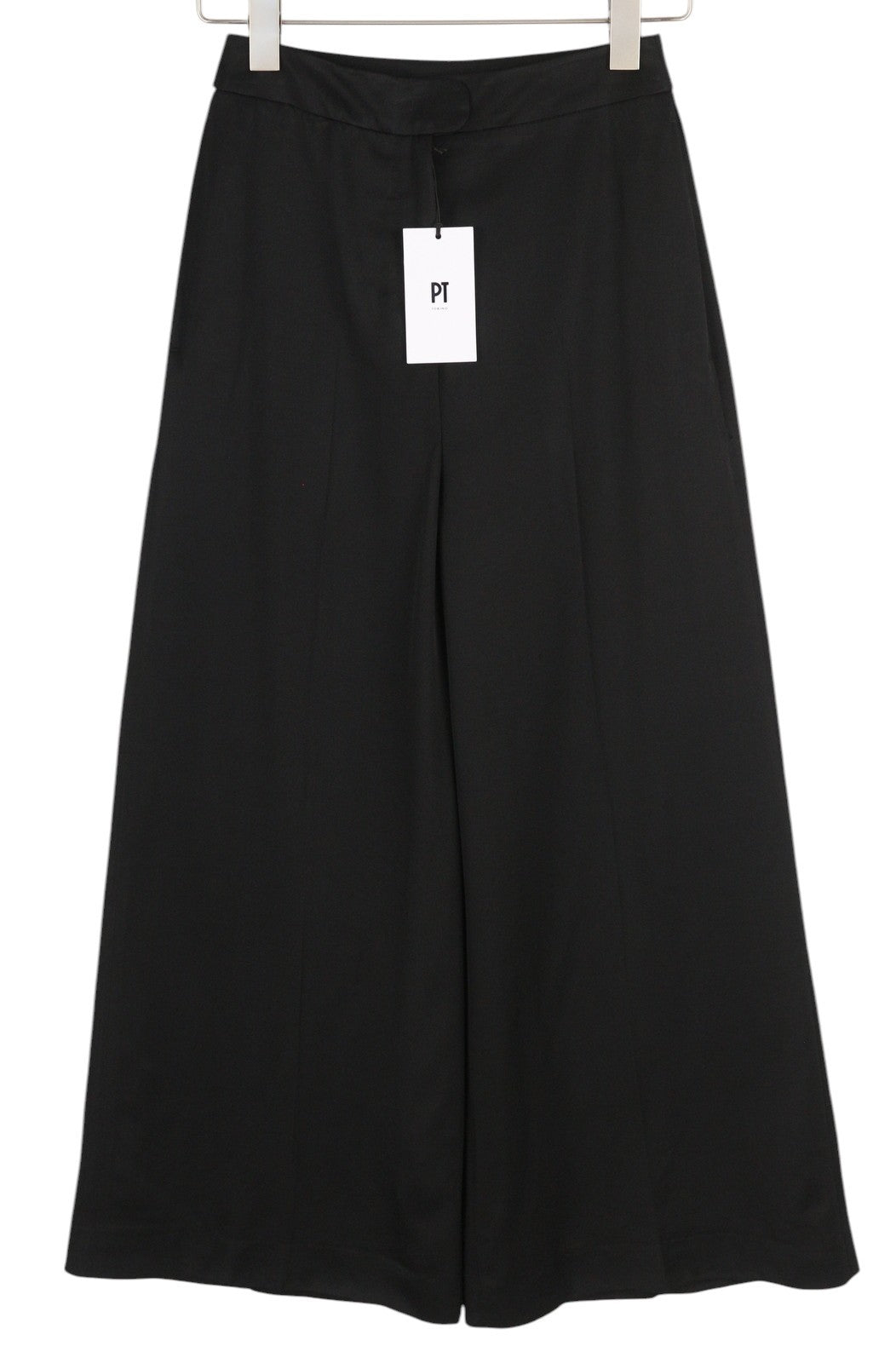 PT TORINO Mia Women's Trousers 38 W26 Black Flared Zip Fly High Waist Fit