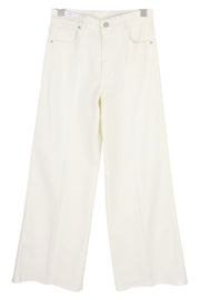 PT TORINO Cyndi Women's Jeans W28 White High Waist Flared Denim Logo