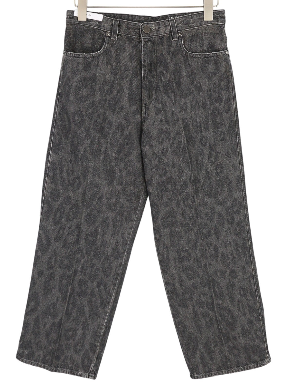 PT TORINO Tracy Women's Jeans W29 Grey Straight Washed Cropped Fit