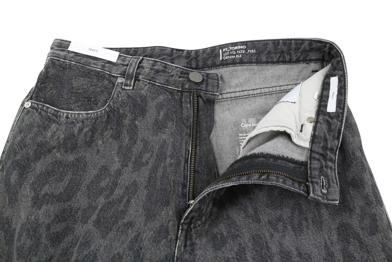 PT TORINO Tracy Women's Jeans W31 Grey Straight Fit Washed Ankle