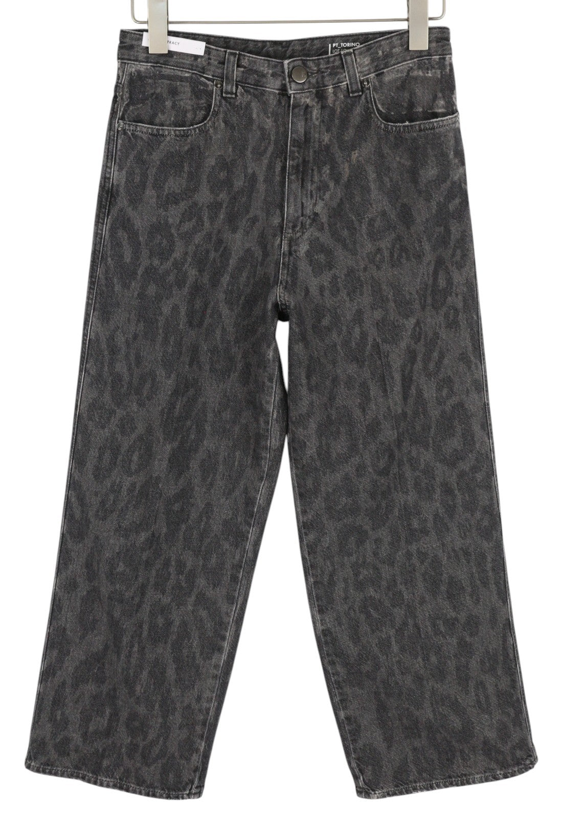 PT TORINO Tracy Women's Jeans W28 Grey Straight Ankle Fit Washed