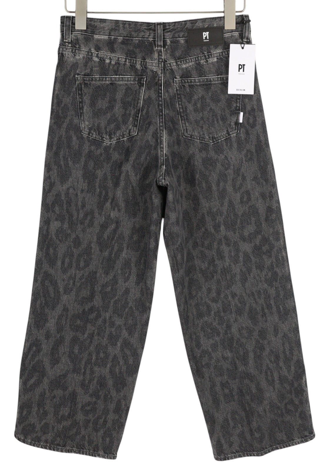 PT TORINO Tracy Women's Jeans W28 Grey Straight Ankle Fit Washed