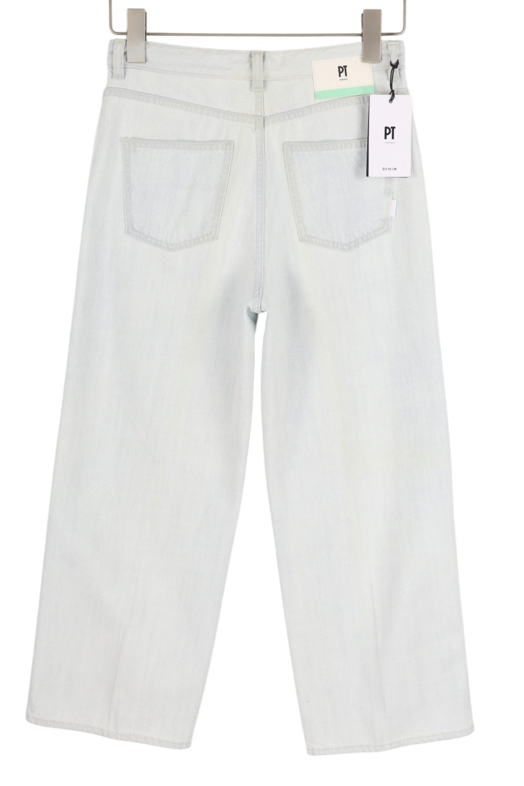 PT TORINO Tracy Women's Jeans W26 Blue Straight Fit Zip Fly Cropped