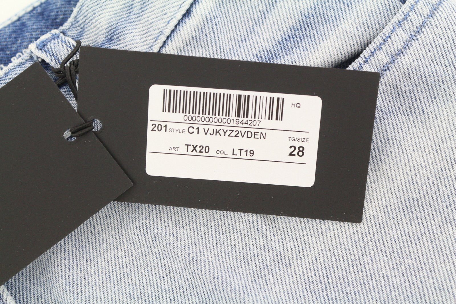 PT TORINO Women's Jeans W28 Blue Washed Wide Leg Raw Hem Ankle Zip