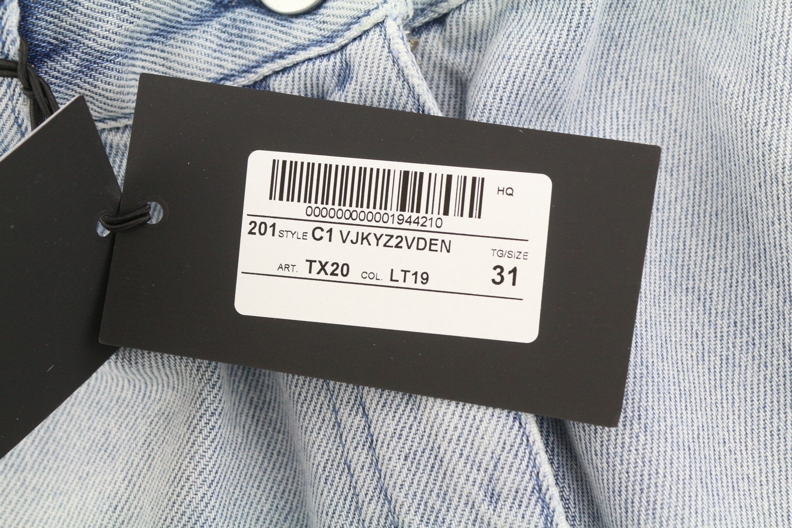 PT TORINO Women's Jeans W31 Blue Denim Washed Wide Leg Raw Hem Zip