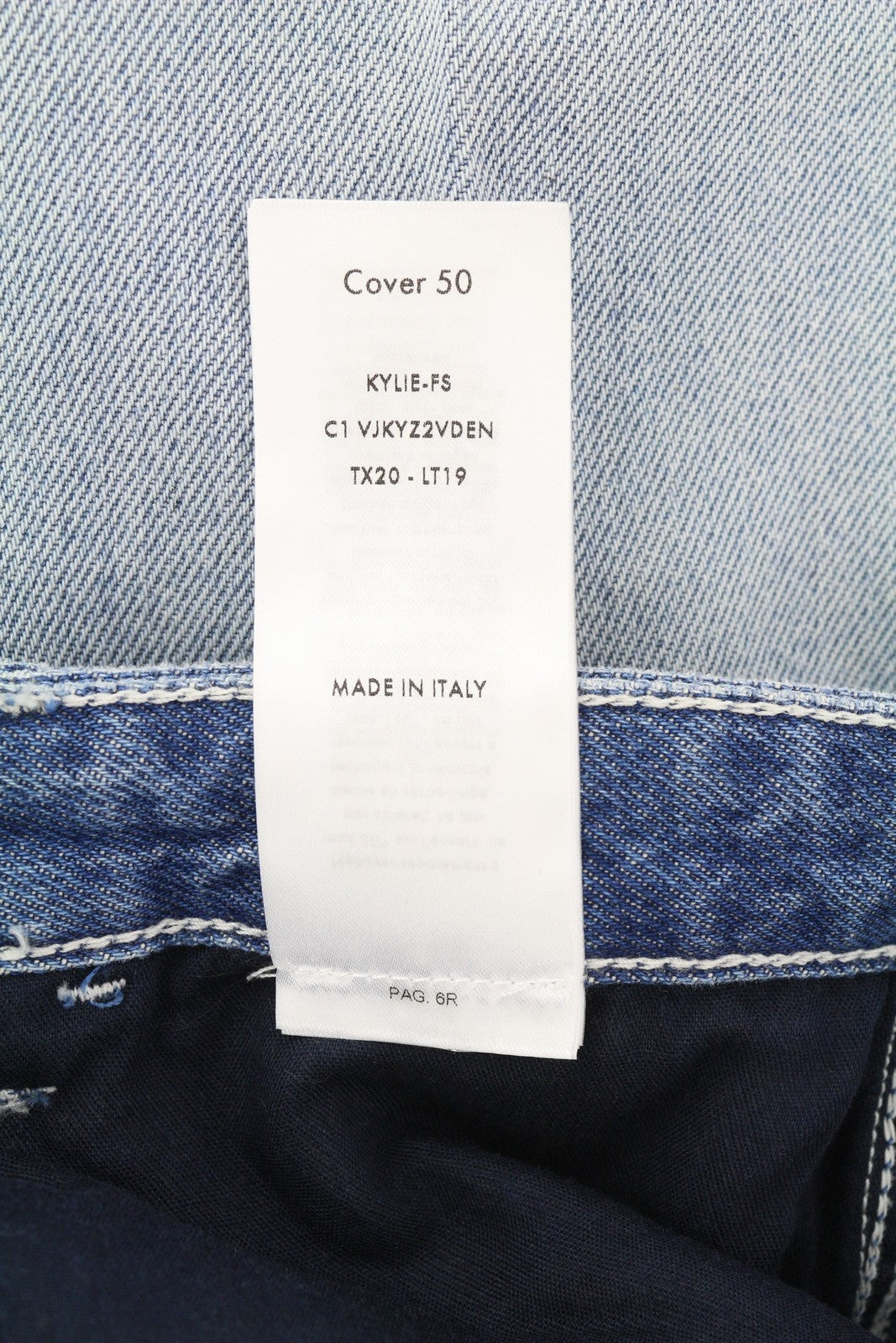 PT TORINO Women's Jeans W31 Blue Denim Washed Wide Leg Raw Hem Zip