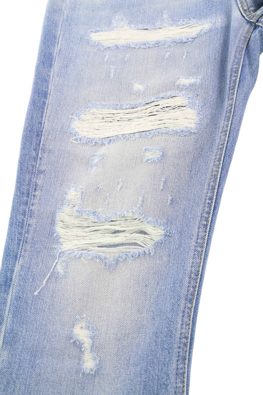 LIU JO Mom Women's Jeans W28 Blue Ripped Slim Fit Distressed Ankle