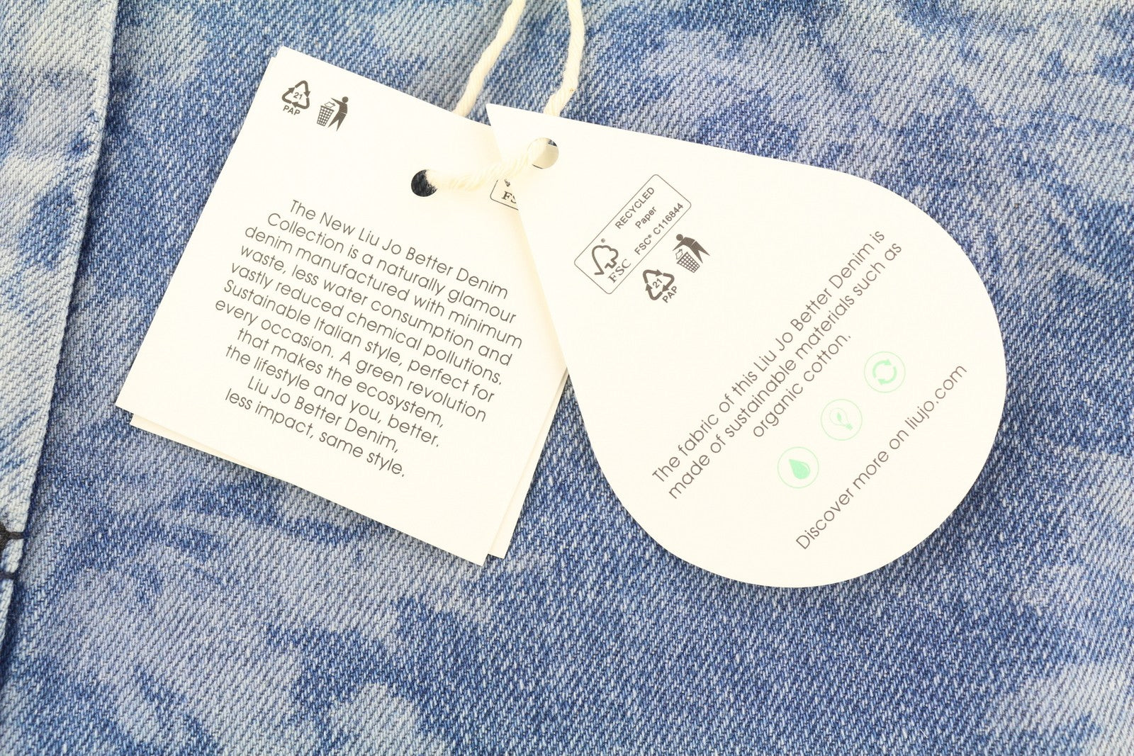 LIU JO Women's Jeans W27 Blue Slim Fit Patterned High Waist Zip Fly