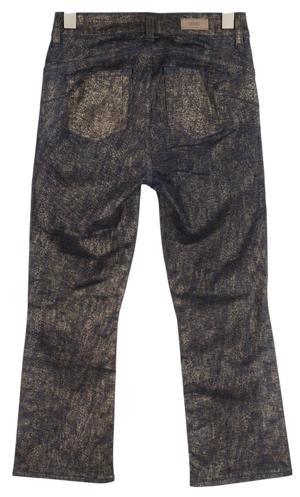 LIU JO Lamina Women's Jeans W28 Glitter Bootcut Patterned Ankle Fit