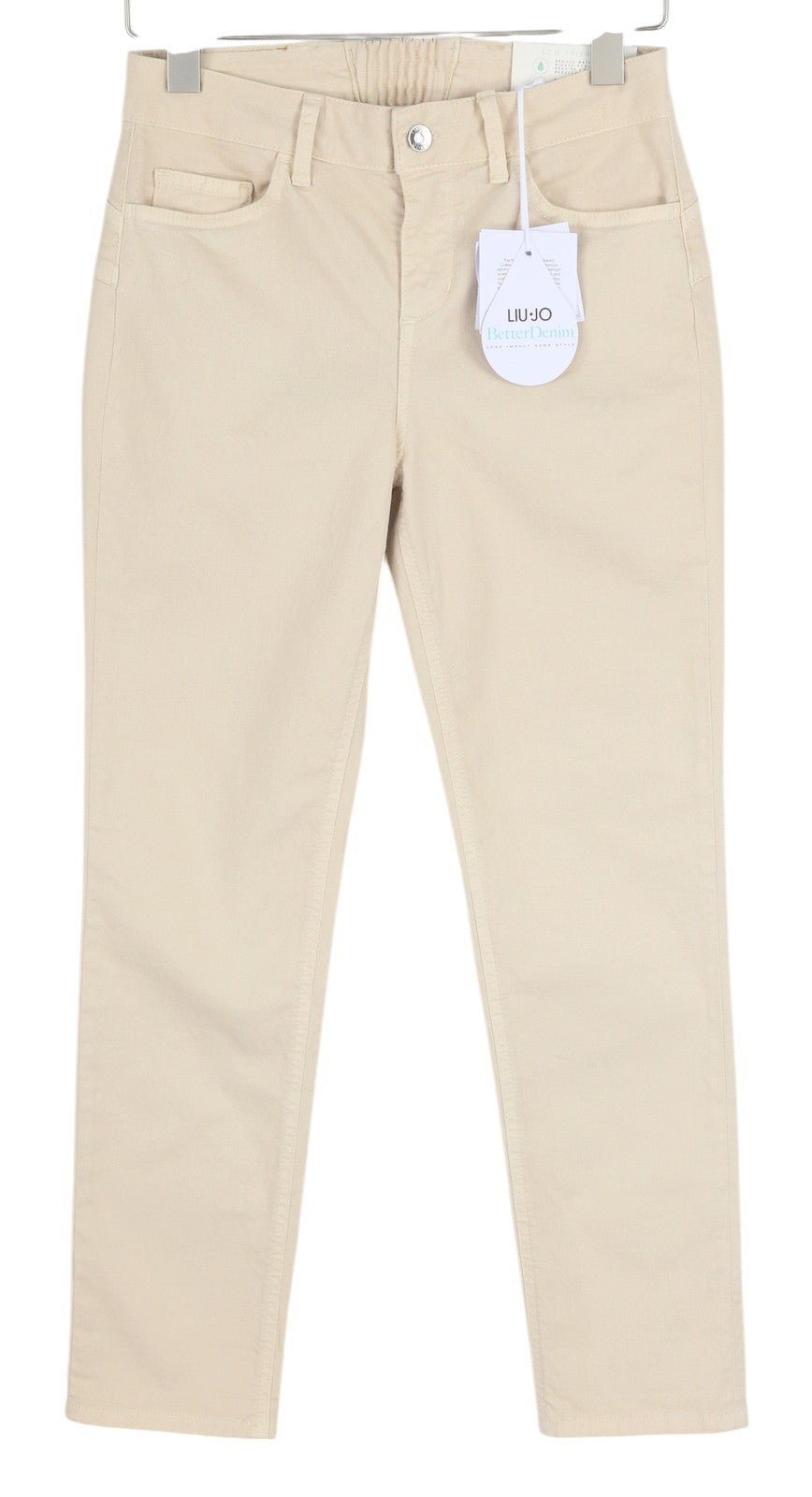 LIU JO Monroe Women's Jeans W28 L28 Slim Bottom Up Light Blue Denim