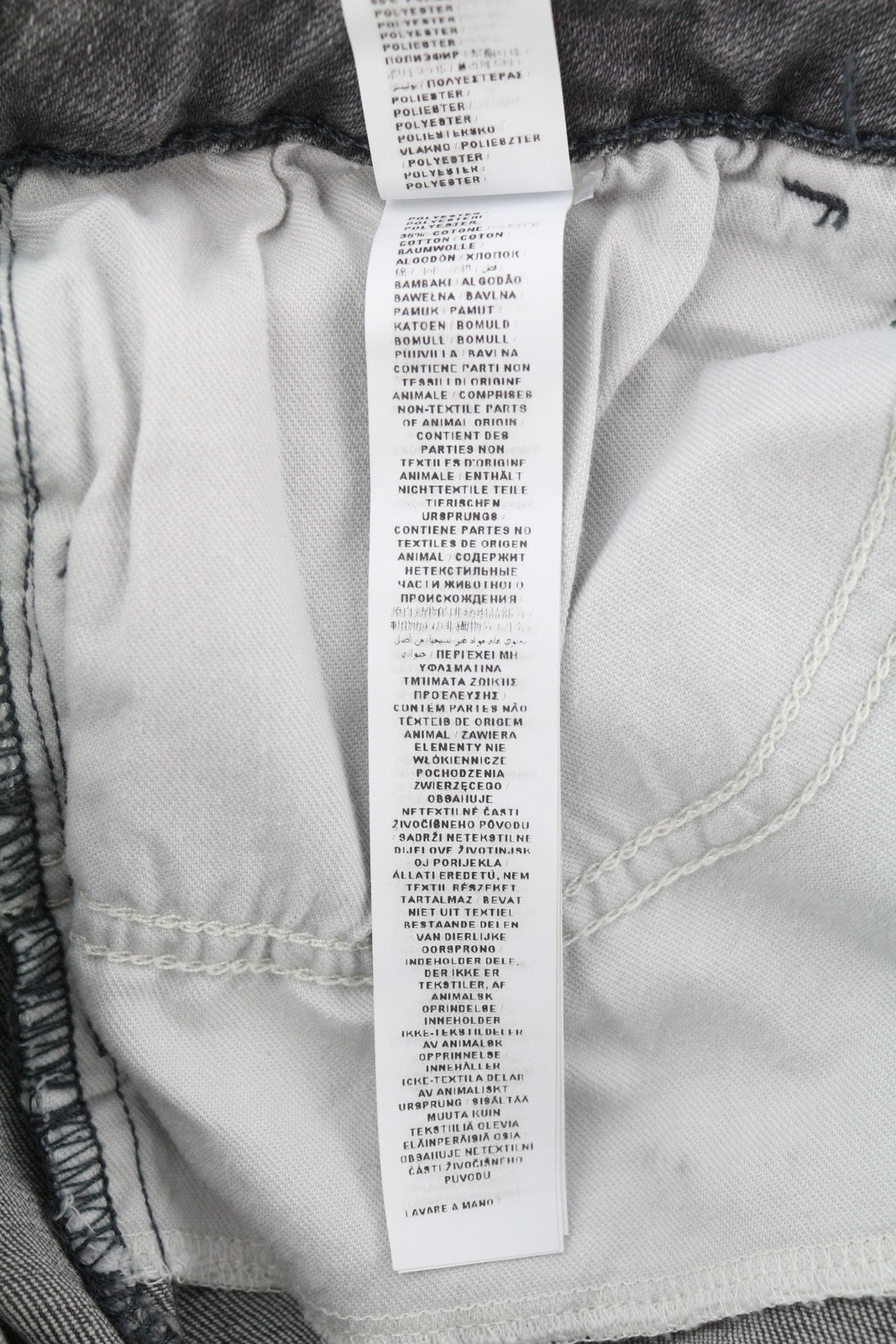 LIU JO Women's Jeans W28 Grey Skinny Fit High Waist Washed Ankle