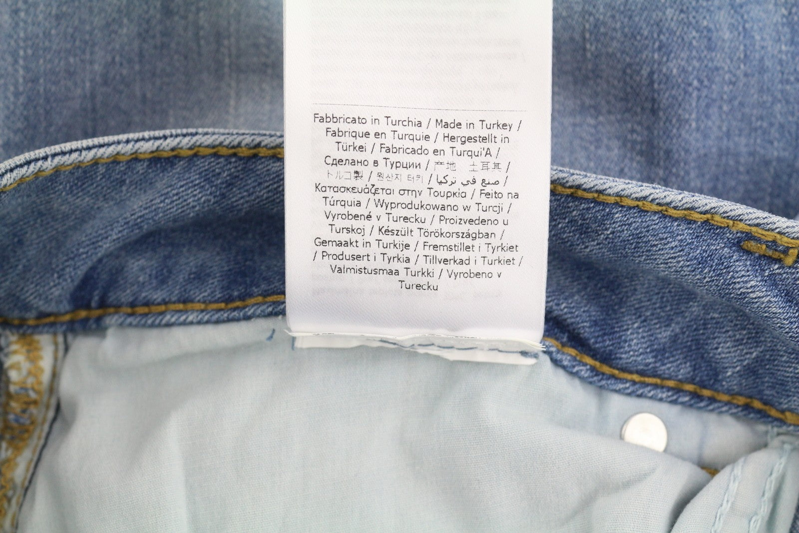 LIU JO Monroe Women's Jeans W33 L28 Blue Washed Skinny Stretch Bottom Up