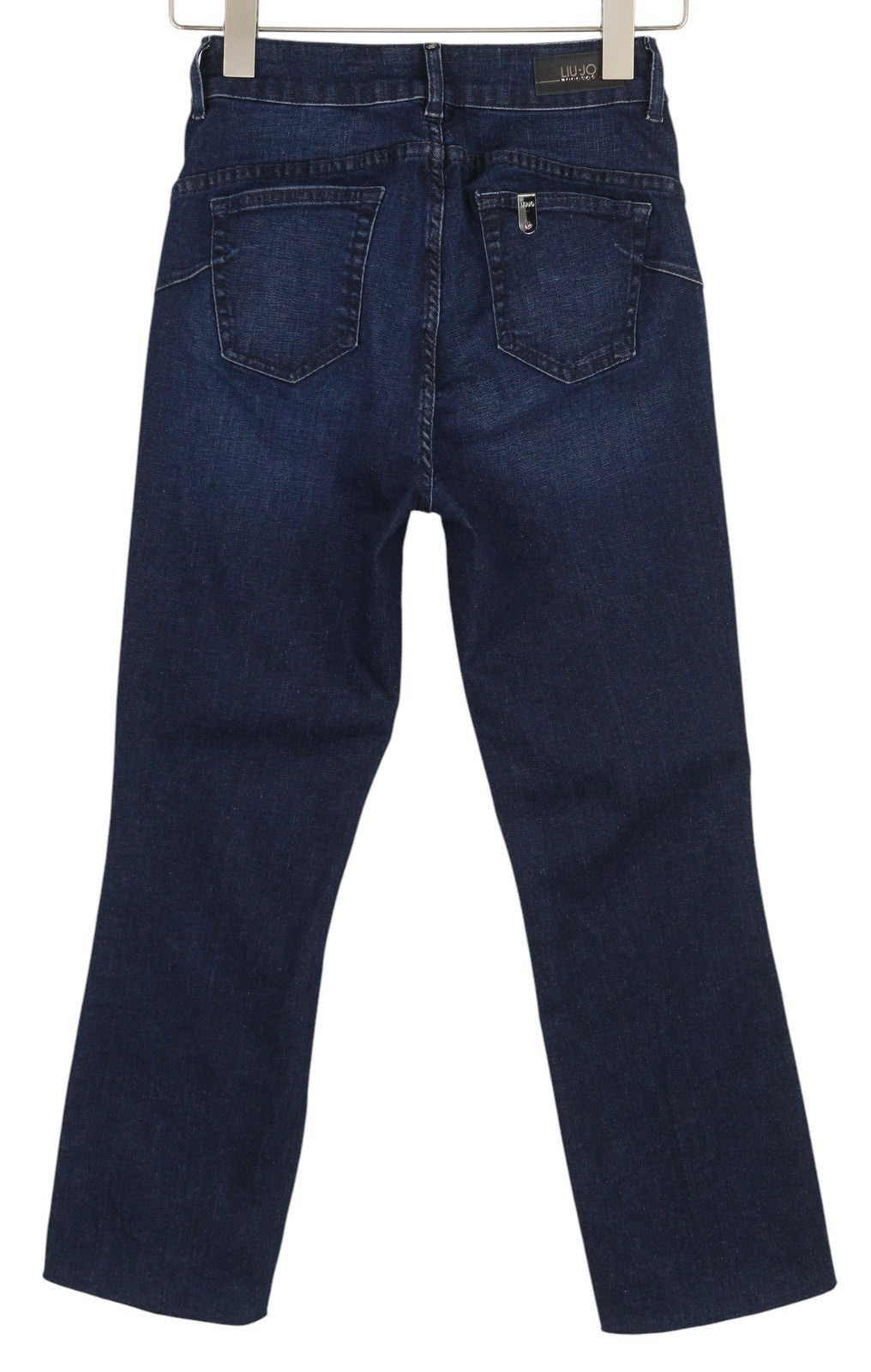 LIU JO Monroe Women's Jeans W28 Blue Washed Straight High Waist Ankle