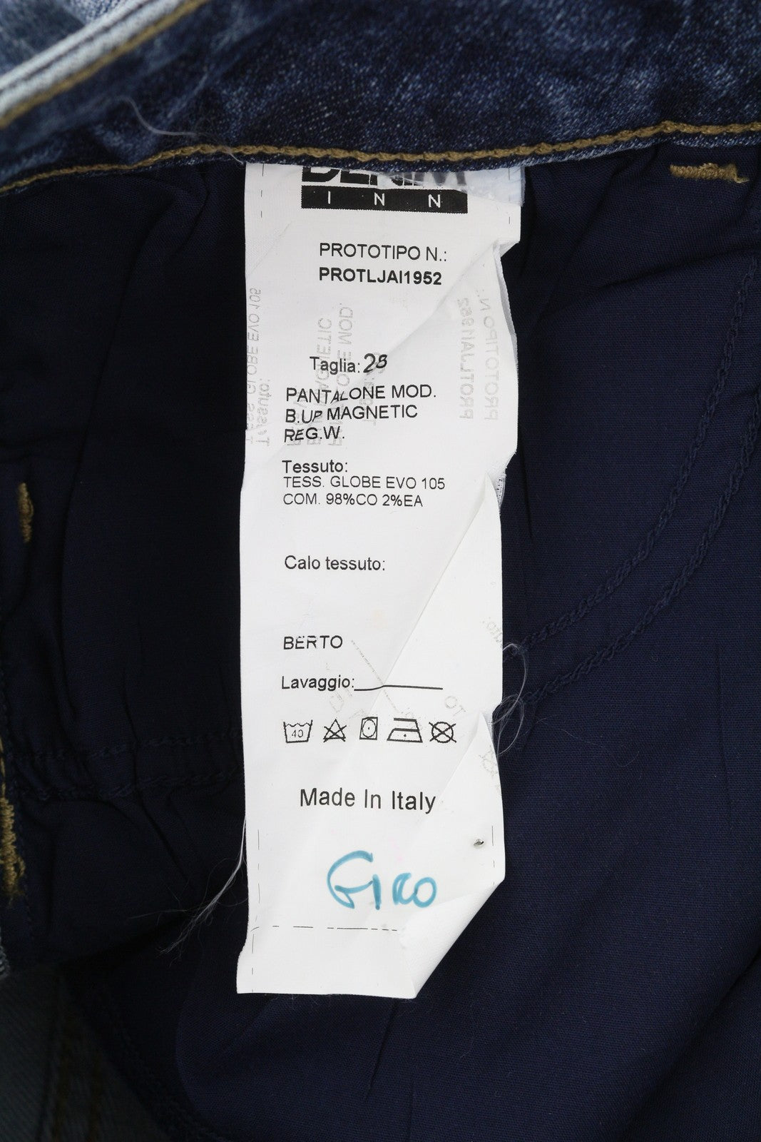 LIU JO Magnetic Women's Jeans W28 Blue Ripped Skinny Rhinestone Detail