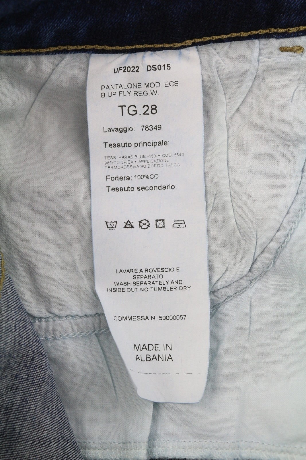 LIU JO Fly Women's Jeans W28 L26 Blue Distressed Bottom Up Ankle Fly