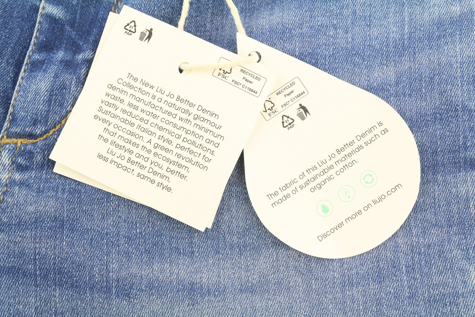 LIU JO Women's Jeans W30 L28 Blue Washed Belted Split Hem Zip Fly Slim