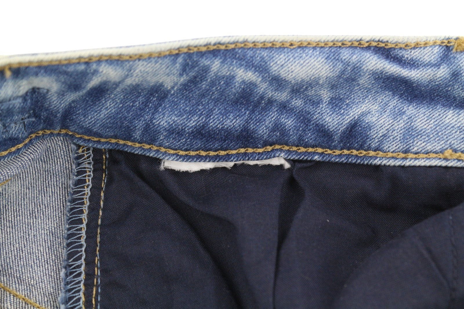 LIU JO Women's Jeans W30 L28 Blue Washed Belted Split Hem Zip Fly Slim