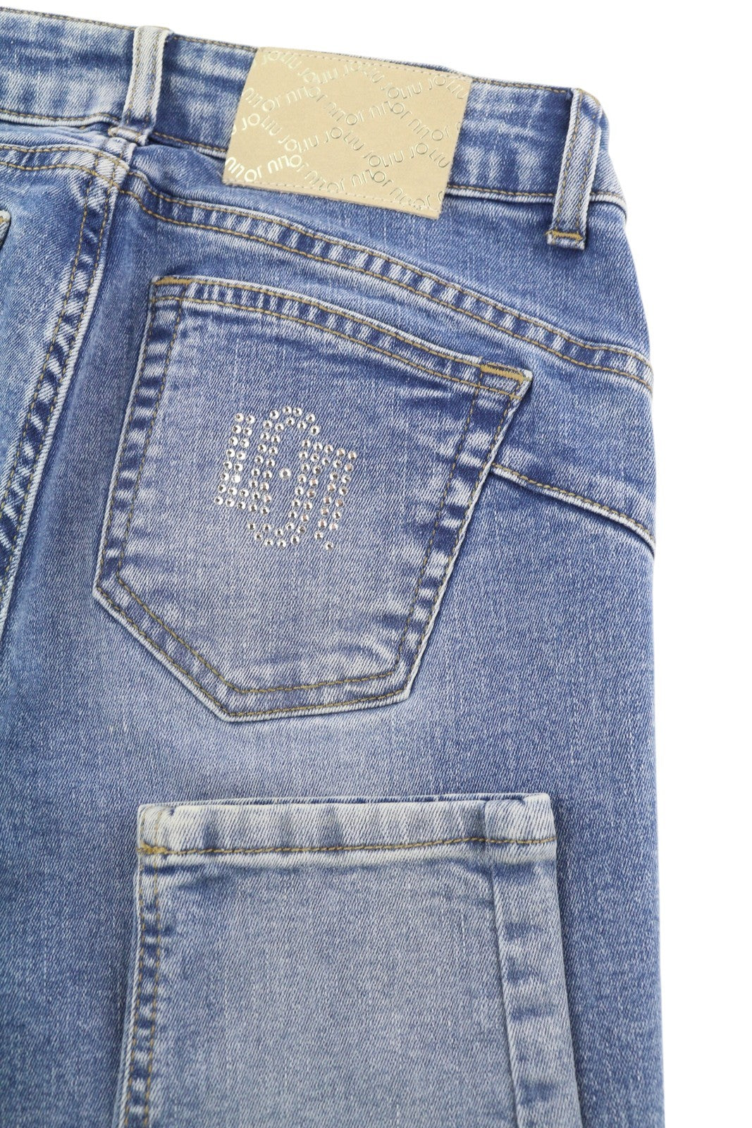 LIU JO Women's Jeans W28 Blue Skinny Washed High Waist Zip Fly Pockets