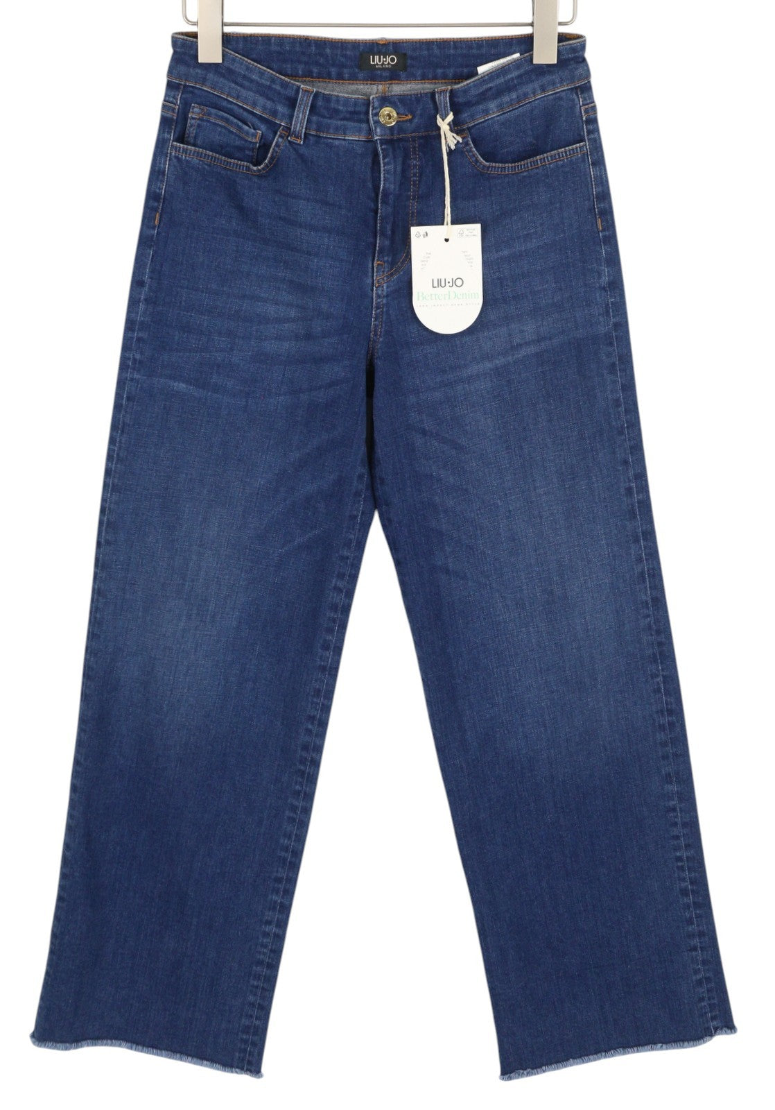 LIU JO Tasche Risvolto Women's Jeans W30 L29 Blue Straight Fit Washed