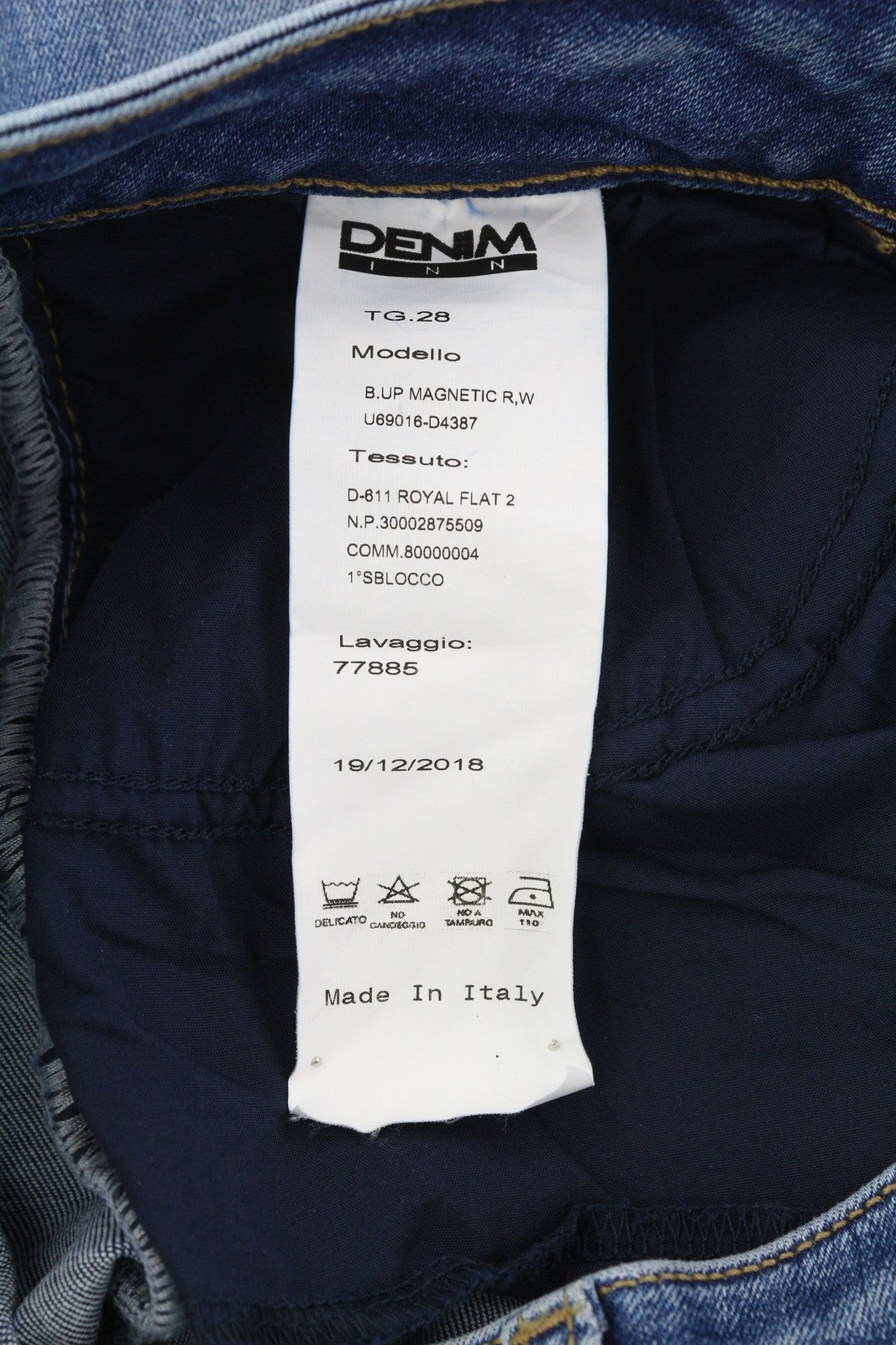 LIU JO Magnetic Women's Jeans W28 Blue Skinny Washed Zip Fly Mickey