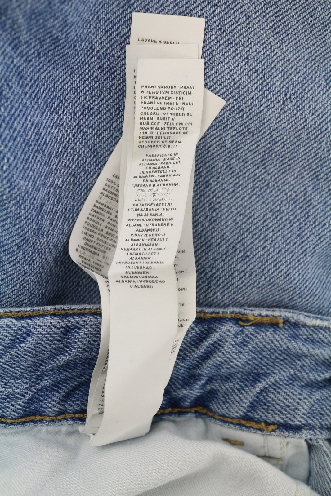 LIU JO Women's Jeans W28 Blue Ripped Distress High Waist Slim Cropped