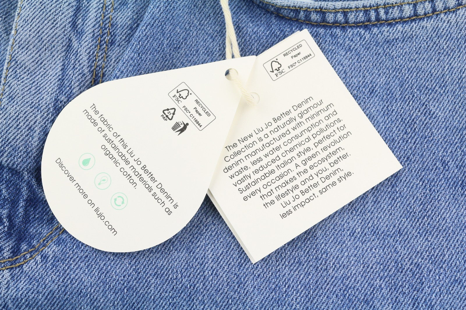 LIU JO Women's Jeans W28 Blue Ripped Distress High Waist Slim Cropped