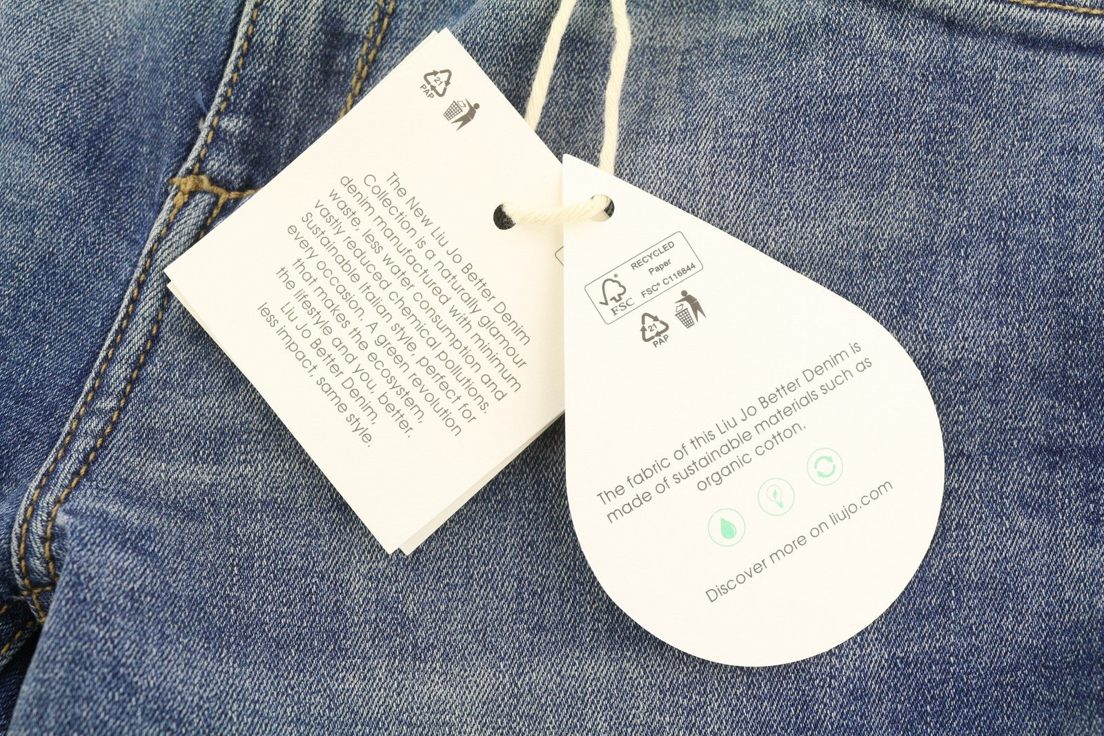 LIU JO Beat Low Women's Jeans W28 Blue Bootcut Fit Zip Fly Pockets