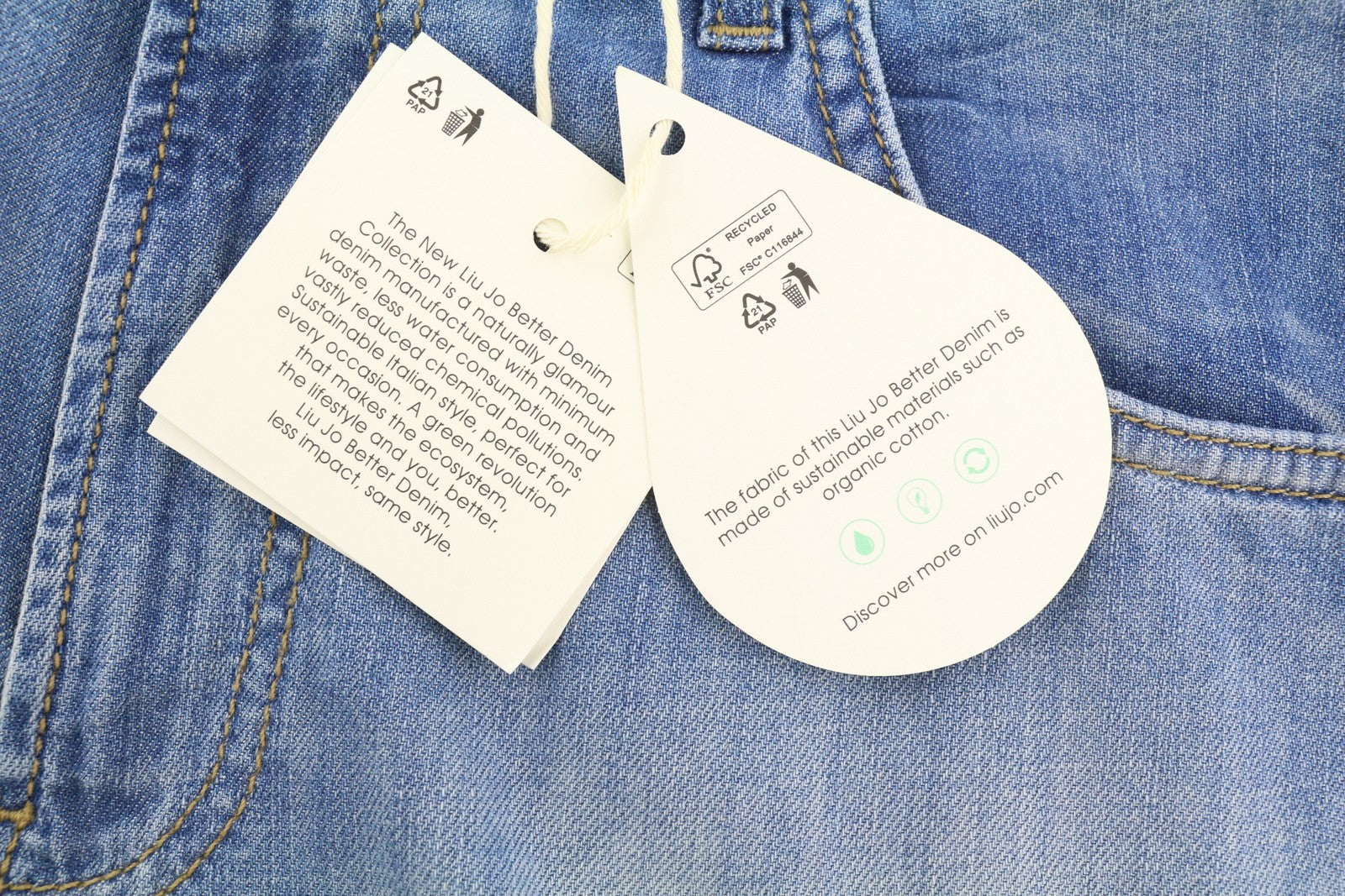 LIU JO Flare Women's Jeans W28 Blue Wide Leg High Waist Zip Fly Logo