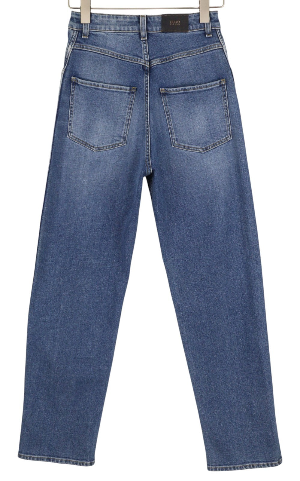 LIU JO Palazzo Women's Jeans W28 Blue High Waist Slim Fit Pockets