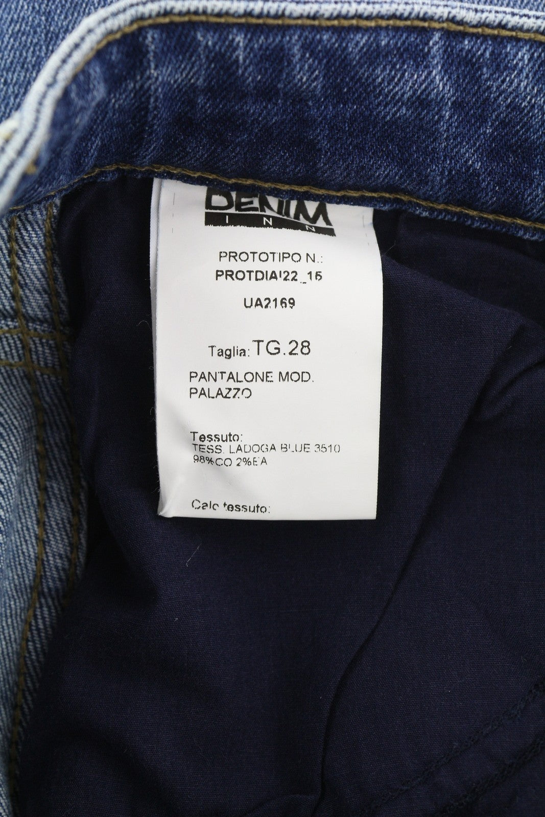 LIU JO Palazzo Women's Jeans W28 Blue High Waist Slim Fit Pockets