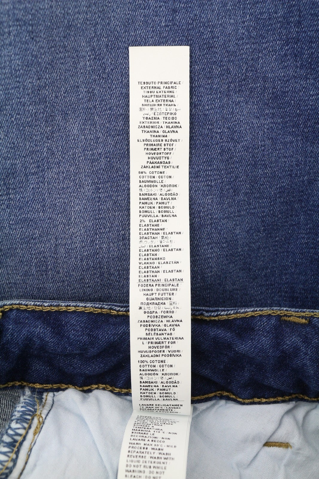 LIU JO Women's Jeans W28 Blue Flared Fit High Waist Zip Fly Logo