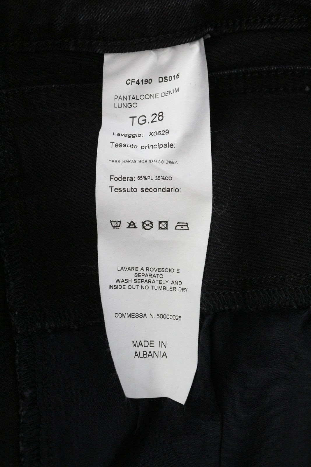 LIU JO Lungo Women's Jeans W28 Black Washed High Waist Bootcut Zip Fly