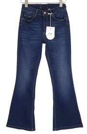 LIU JO Women's Jeans W28 Blue Fade Effect Zip Fly Bootcut Leg Fit