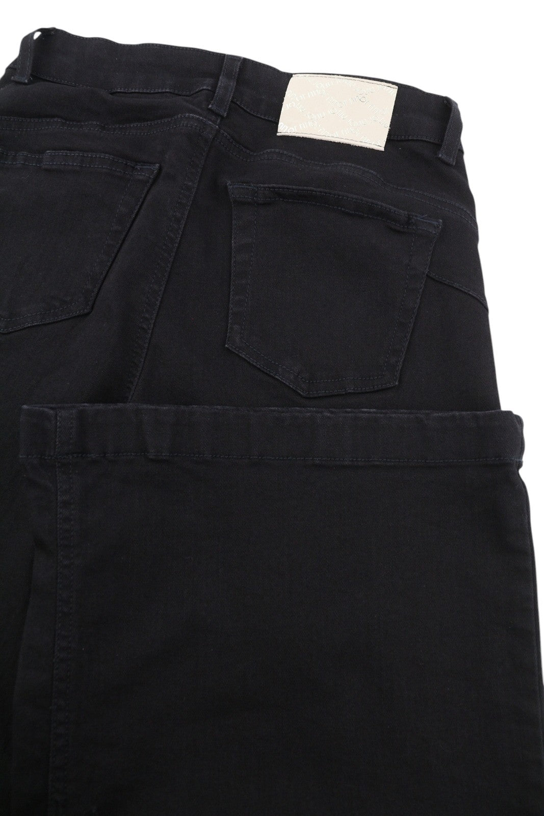 LIU JO Women's Jeans W27 Black Straight Leg High Waist Zip Fly Logo