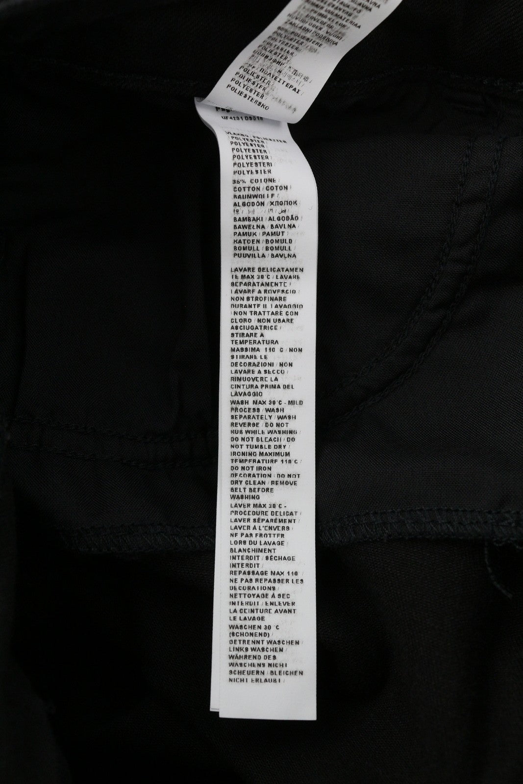 LIU JO Women's Jeans W27 Black Straight Leg High Waist Zip Fly Logo