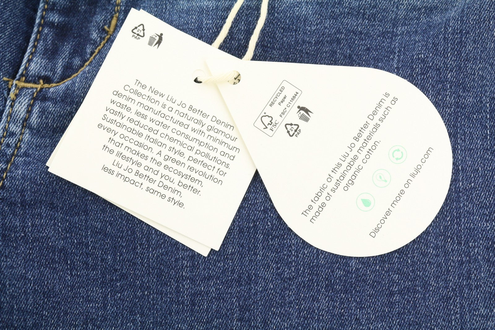 LIU JO Beat Friendly Women's Jeans W28 Blue Denim Bootcut Zip Fly