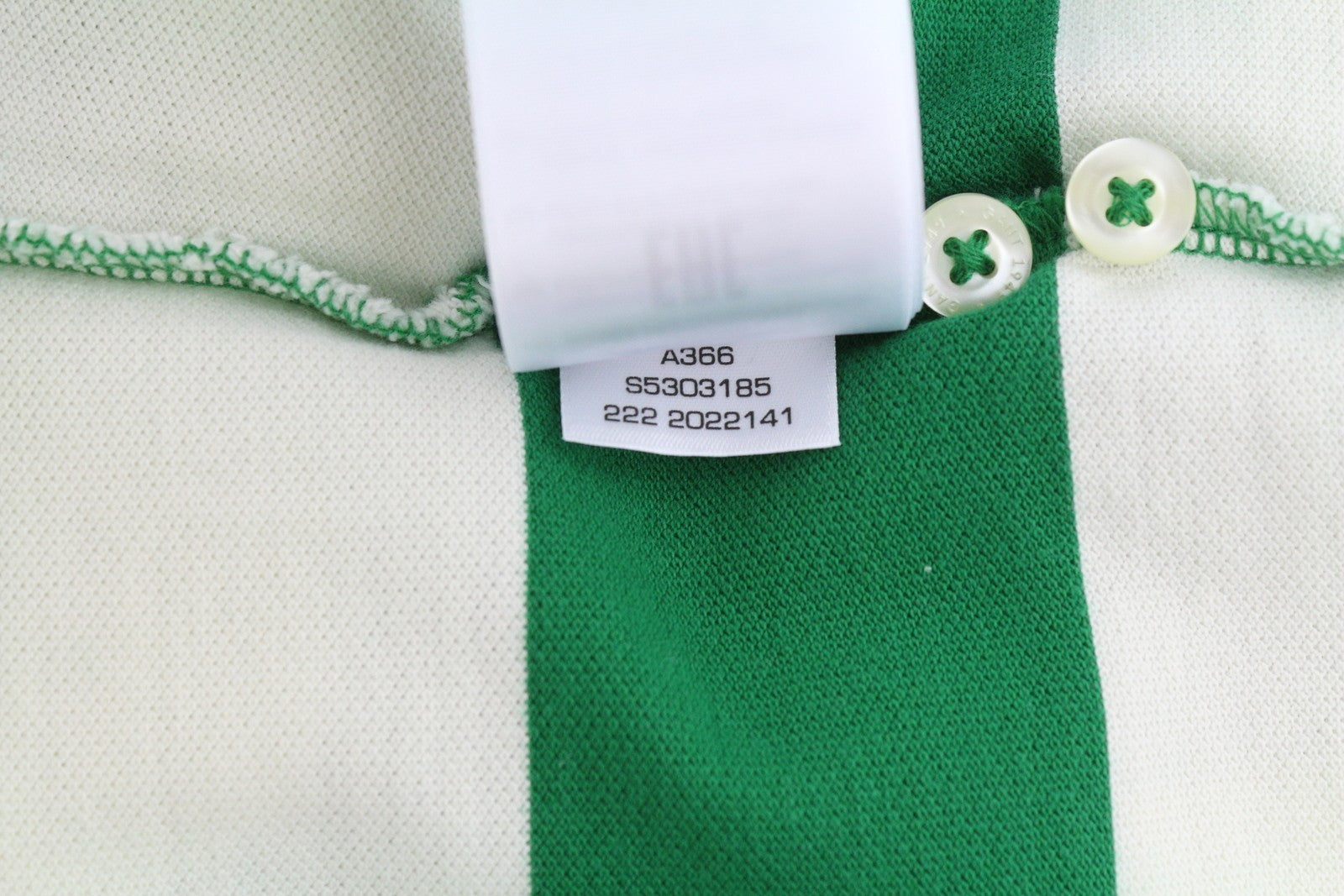 GANT Printed Barstripe Pique Rugger Men Polos 3XL Lavish Green Polo Neck