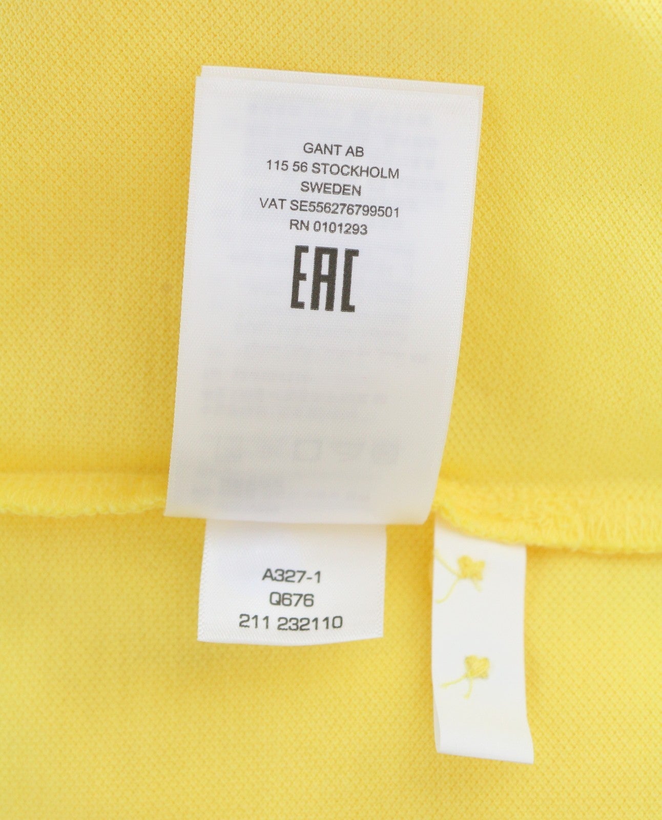 GANT Summer Pique SS Rugger Men T-Shirt M Brimestone Yellow Polo