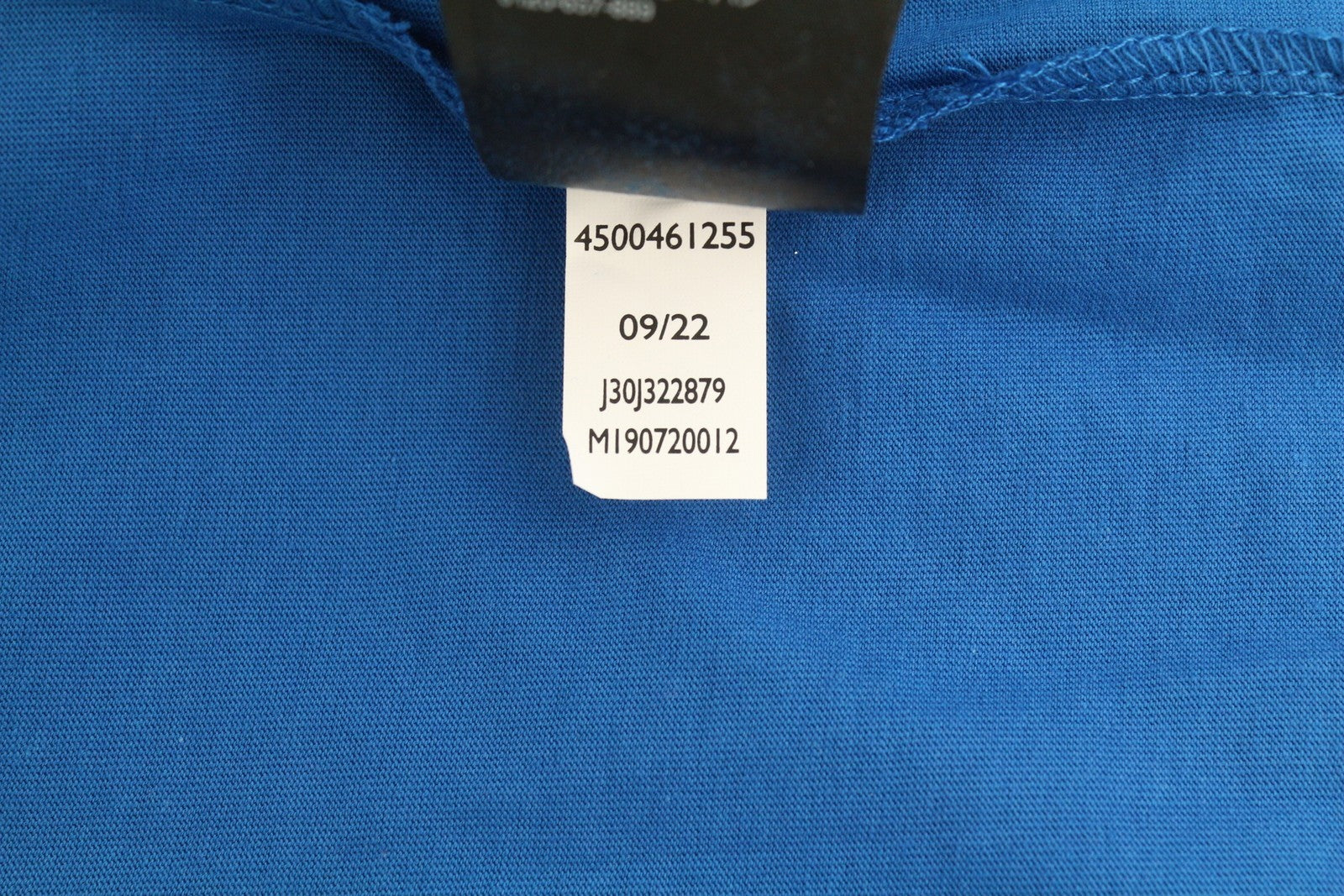 CALVIN KLEIN Men T-Shirt 2XL Blue Cotton Tricot Front Logo Short Sleeved