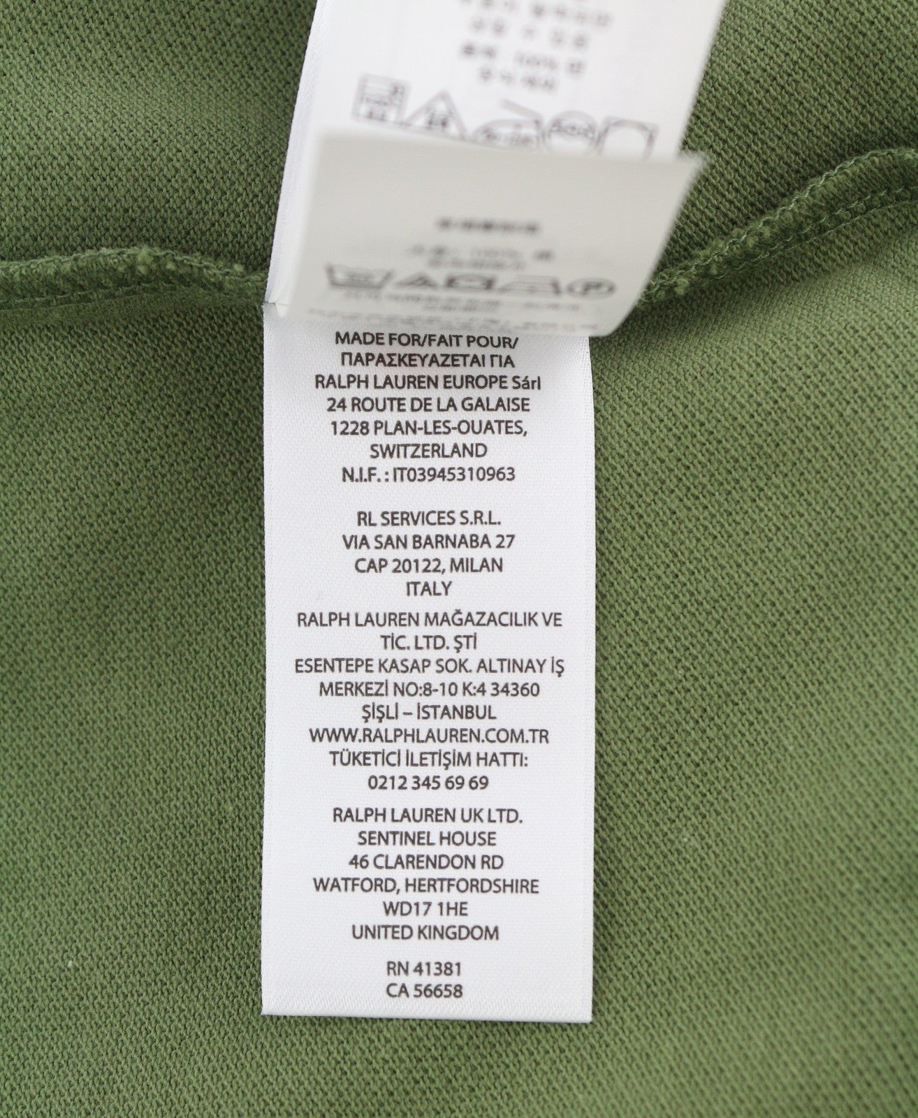 RALPH LAUREN Custom Slim Fit Men Polos S Green Embroidered Logo Short Sleeve