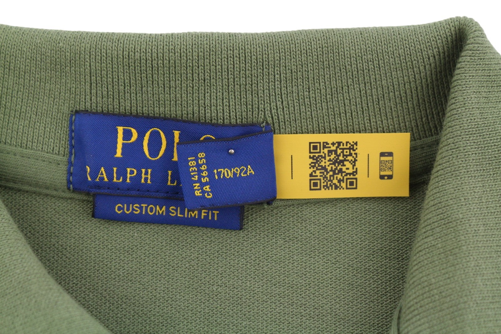 RALPH LAUREN Custom Slim Fit Men Polos S Green Embroidered Logo Short Sleeve