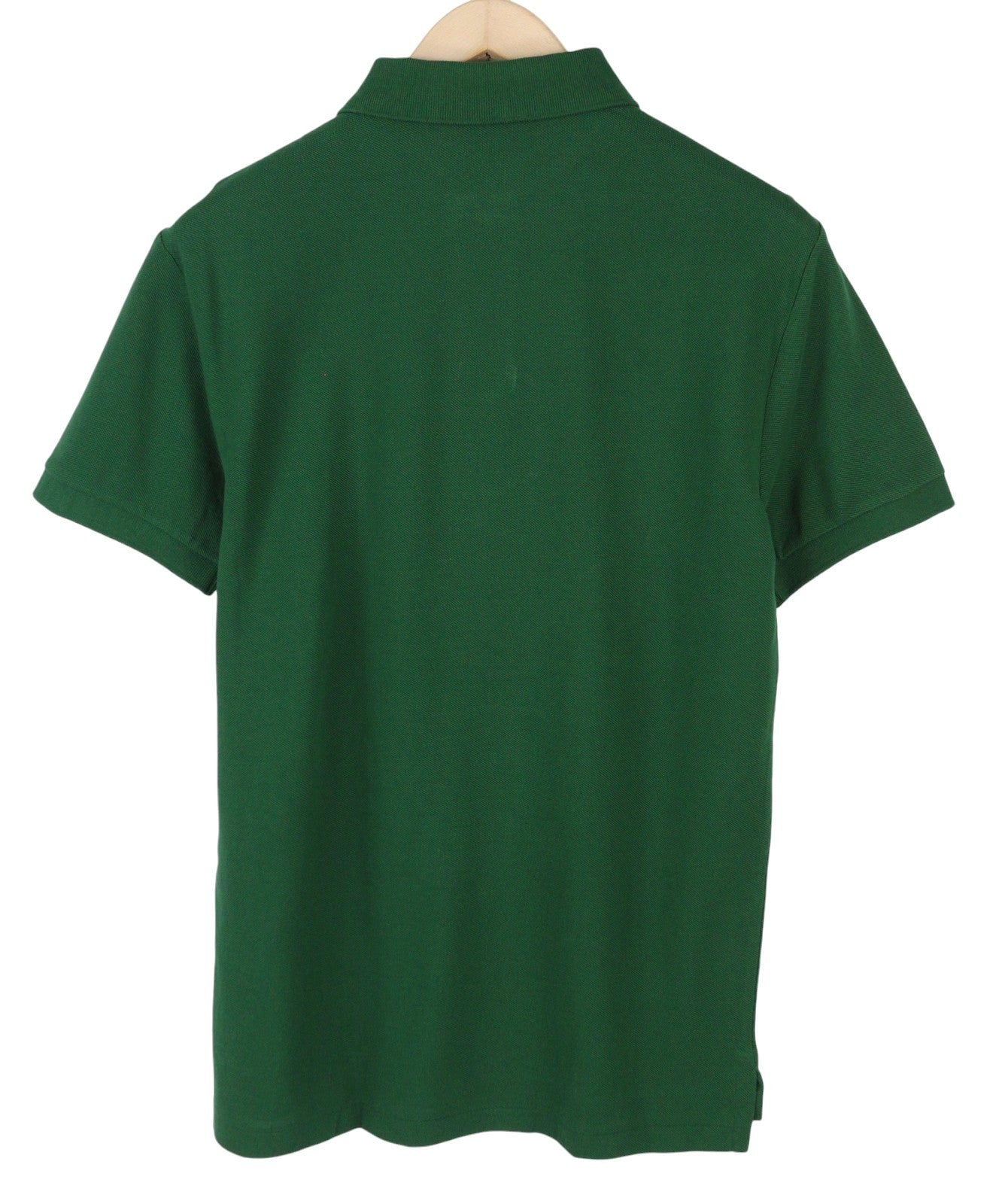 RALPH LAUREN Slim Fit Men Polos M Green Embroidered Logo Cotton Short Sleeved